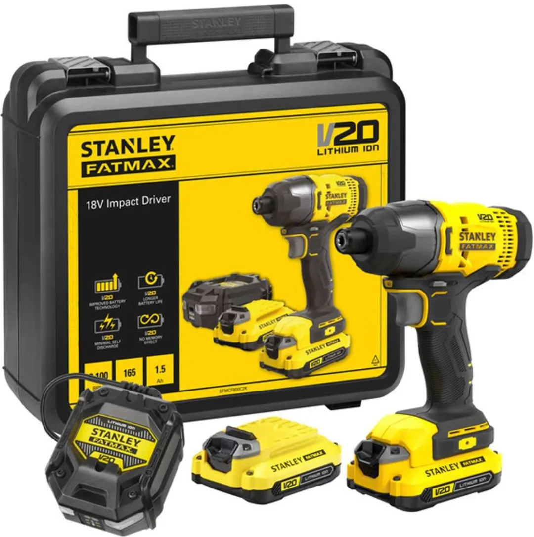 Stanley Fatmax SFMCF800C2 Slagmoersleutel 18V - 165Nm - 2x1,5Ah
