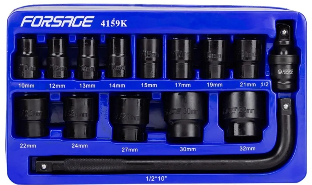 Forsage F-4159K Dopsleutelset 15-delig 10-32mm