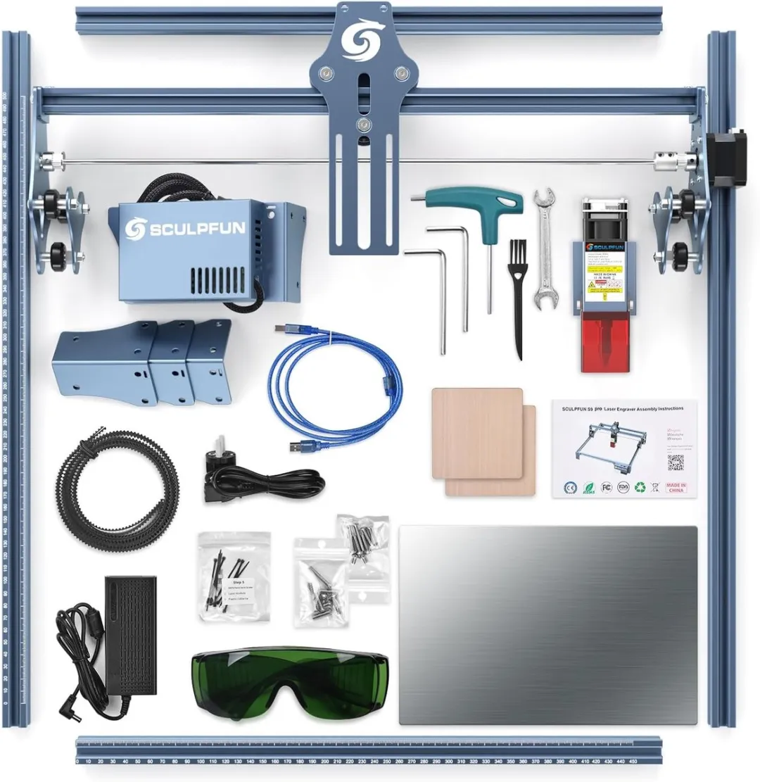 Sculpfun S9 Pro Lasergraveermachine 10W - 400x410mm