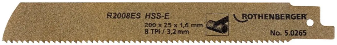 Rothenberger HSSE Pijpzaagblad 200x25x1,6mm