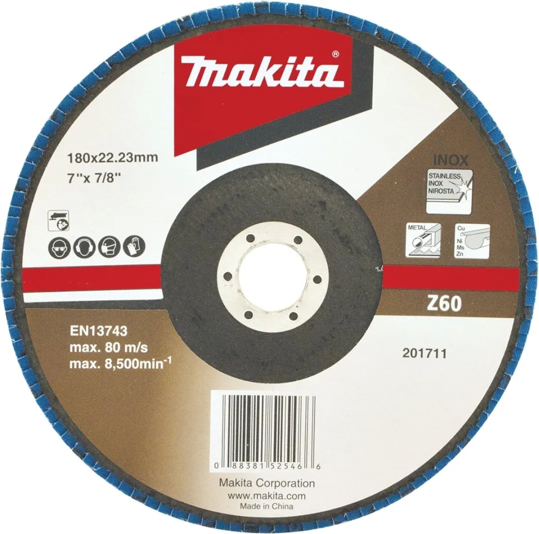 Makita Lamellenschijf 180mm Z60 D-63834