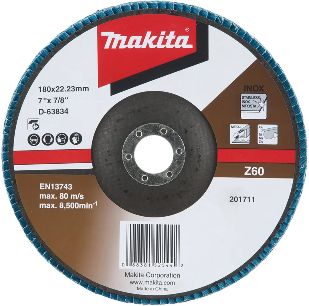 Makita Lamellenschijf 180mm Z60 D-63834