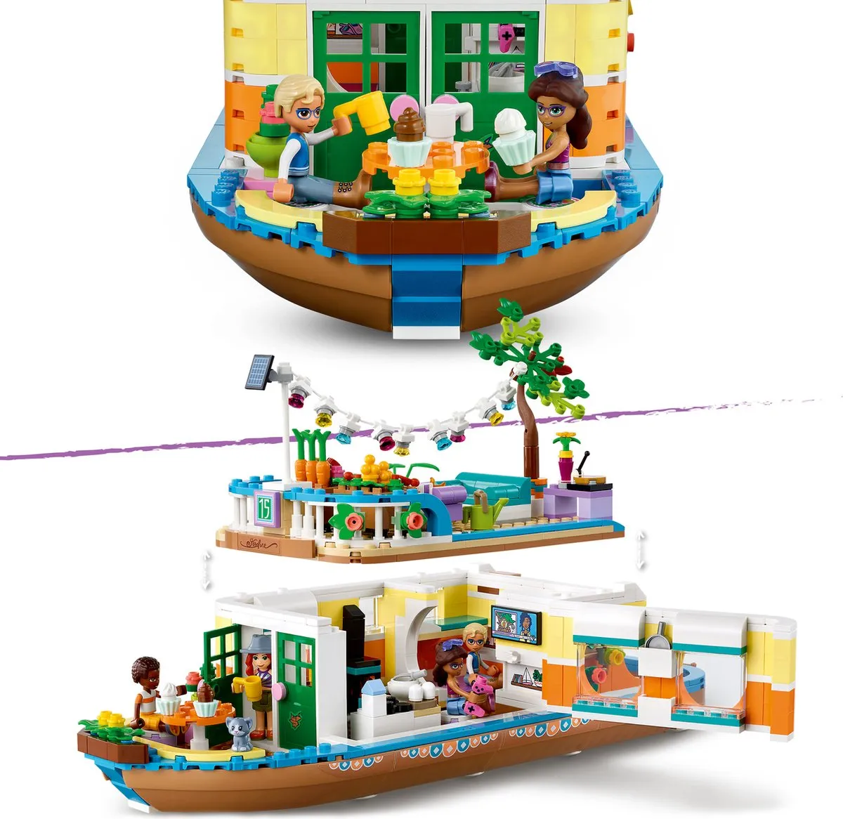 LEGO Friends Woonboot 41702 - 737 Stukken - afbeelding 2 van 6