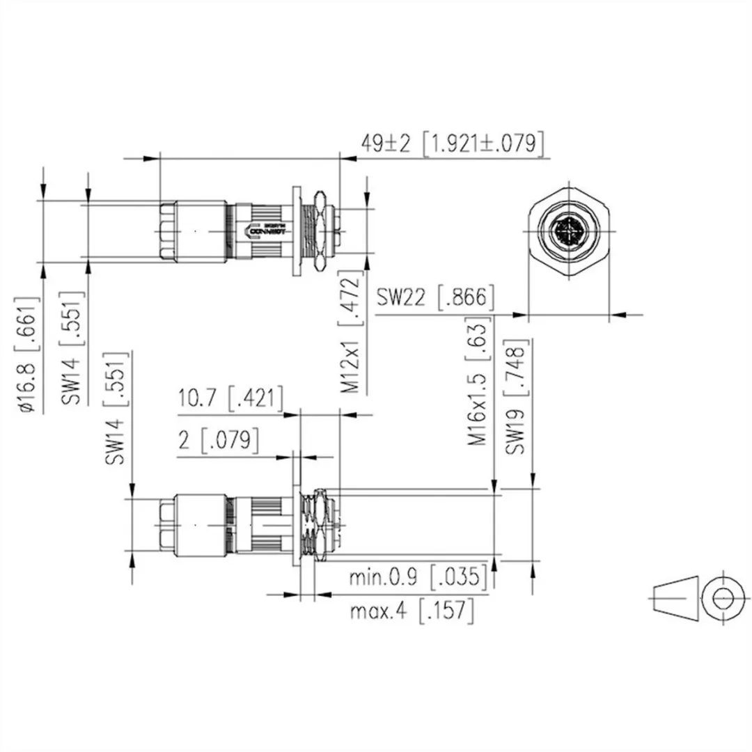 Metz Connect MMF881A315-0001 Connector - 8 Polig