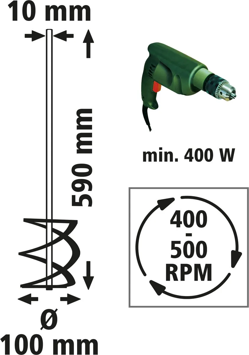 Wolfcraft Mengstaaf 100mm 1703000 - Ø100mm