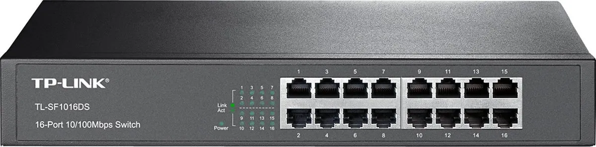 TP-Link TL-SF1016DS 16-Poorts Netwerk Switch