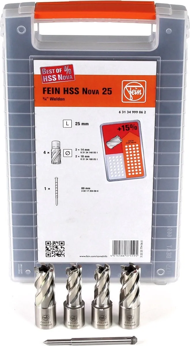 Fein HSS NOVA 25 W Kernboor 3/4" Weldon - Hout
