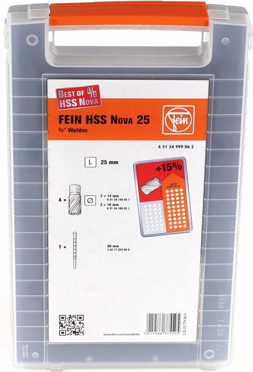 Fein HSS NOVA 25 W Kernboor 3/4" Weldon - Hout - afbeelding 6 van 6