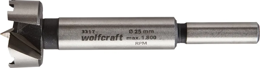Wolfcraft Scharnierboor 25mm Forstner Hout - 3317000