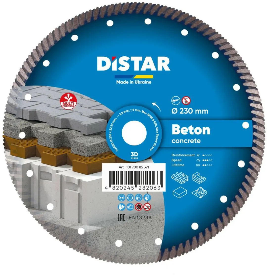 Bosch Distar Beton Pro Turbo Diamantzaagblad 230mm