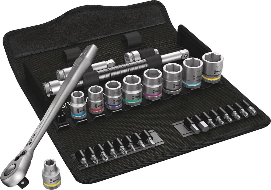 Wera 8100 SB 11 Zyklop Metalen Ratelset 29-delig