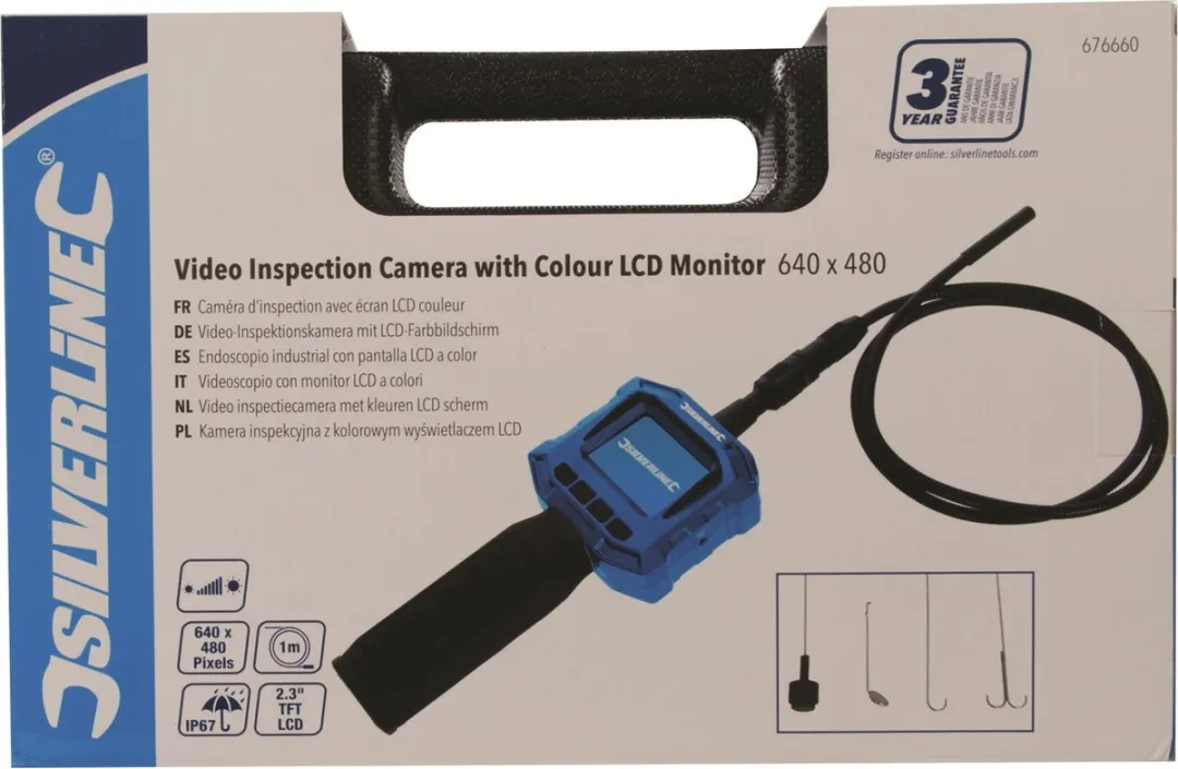 Silverline 676660 Video Inspectiecamera - 640x480px - Blauw/Zwart - afbeelding 6 van 6