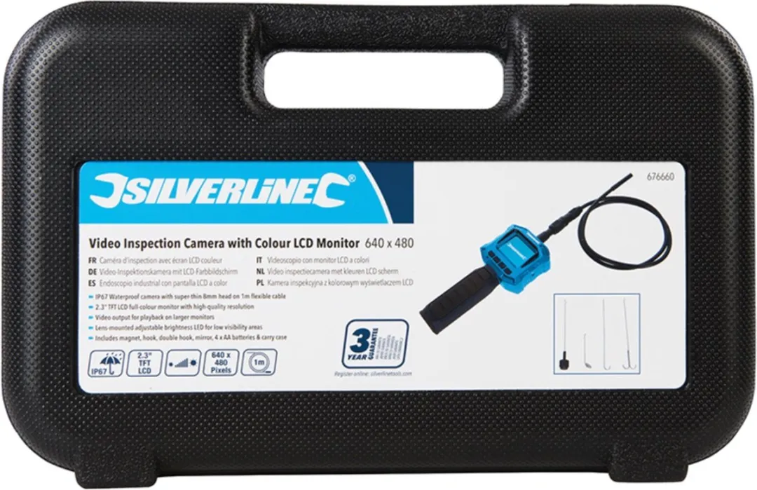 Silverline 676660 Video Inspectiecamera - 640x480px - Blauw/Zwart
