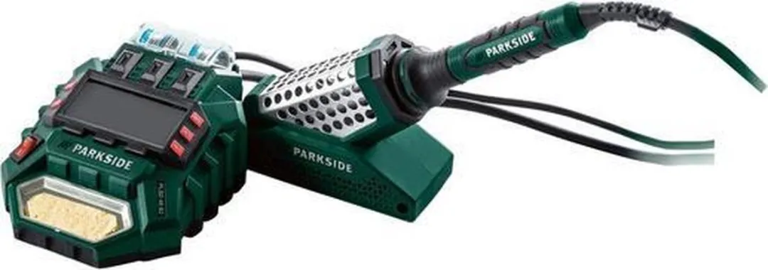 Parkside Soldeerstation 48W - met soldeerbout, tin en derde hand