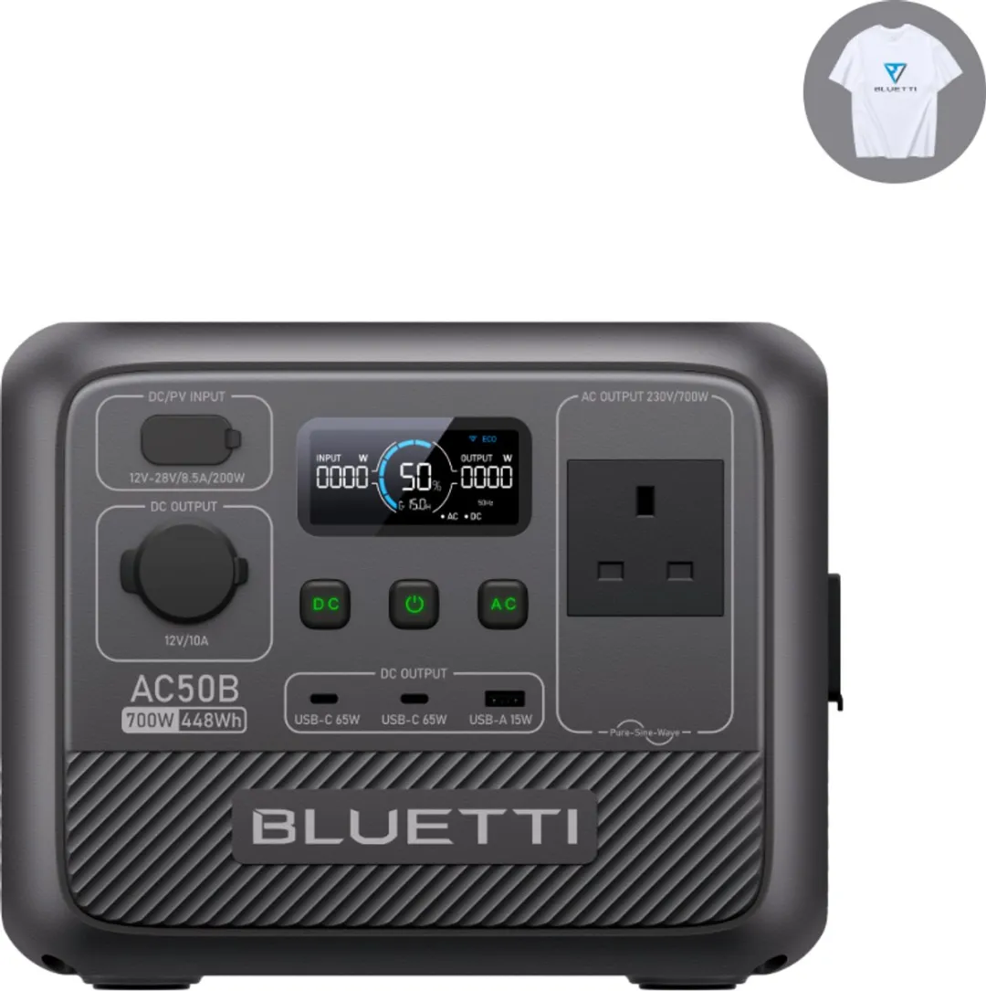 Bluetti AC50B 700W Zonne-energiecentrale 448Wh