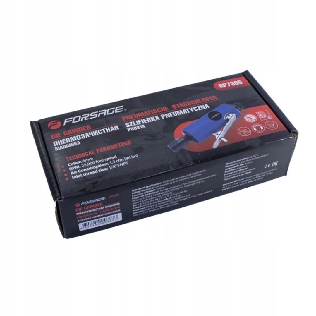 Forsage RP7305 Pneumatische Rechte Slijper 6.3 bar 25.000 rpm