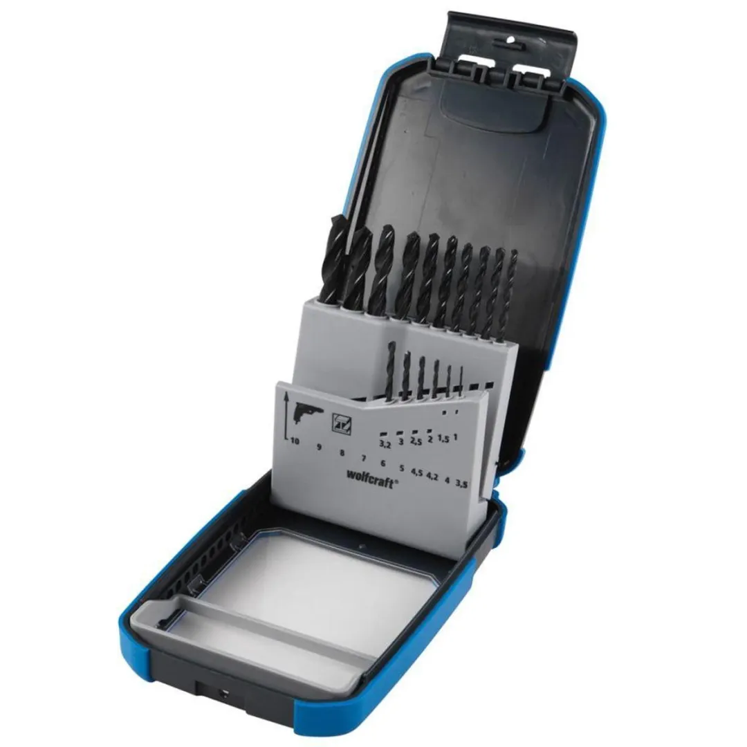 Wolfcraft Metaalboorset 16-delig Ø1-10mm