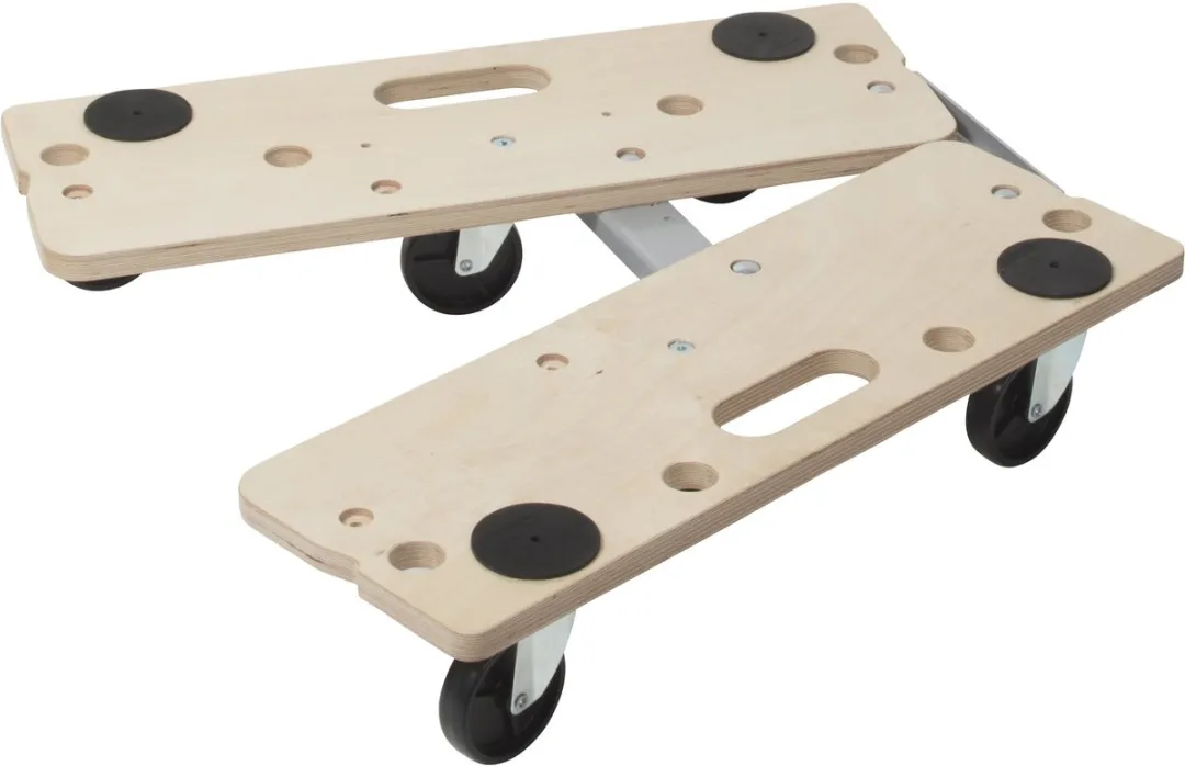 Wolfcraft Meubelroller 250kg - 590x195mm - Hout - 2 Stuks