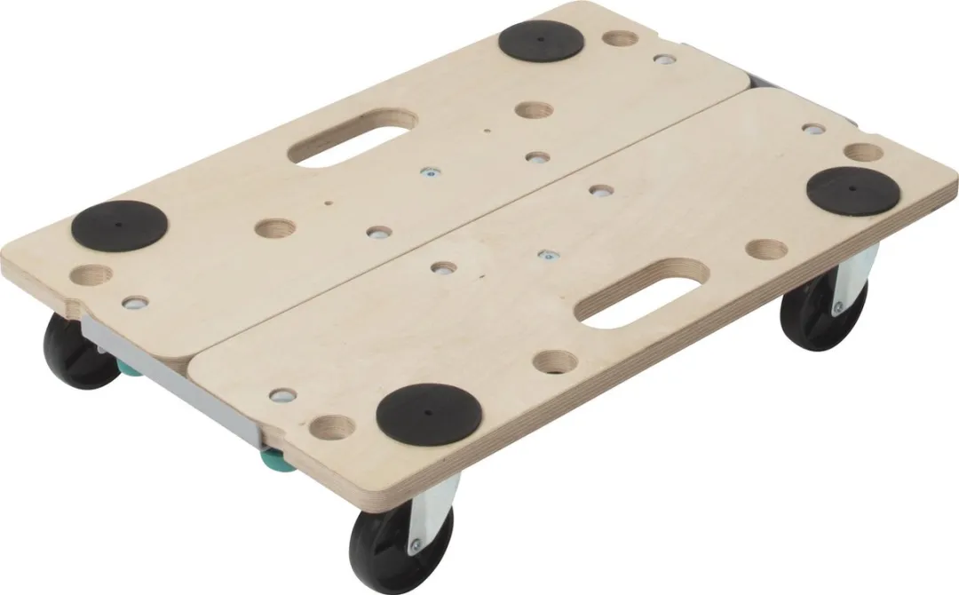 Wolfcraft Meubelroller 250kg - 590x195mm - Hout - 2 Stuks