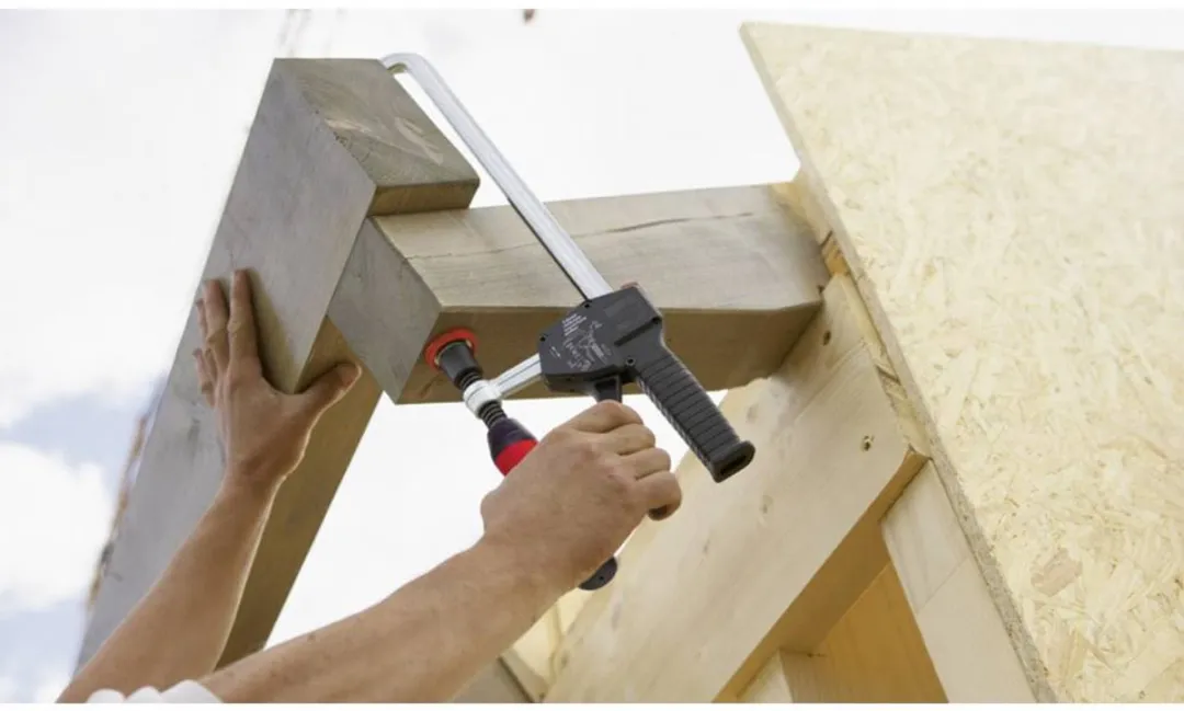Bessey EHZ60-2K Eenhandslijmtang - Rood