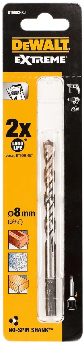 DeWalt Extreme DT6682-XJ Steenboor 8x120mm HM-punt