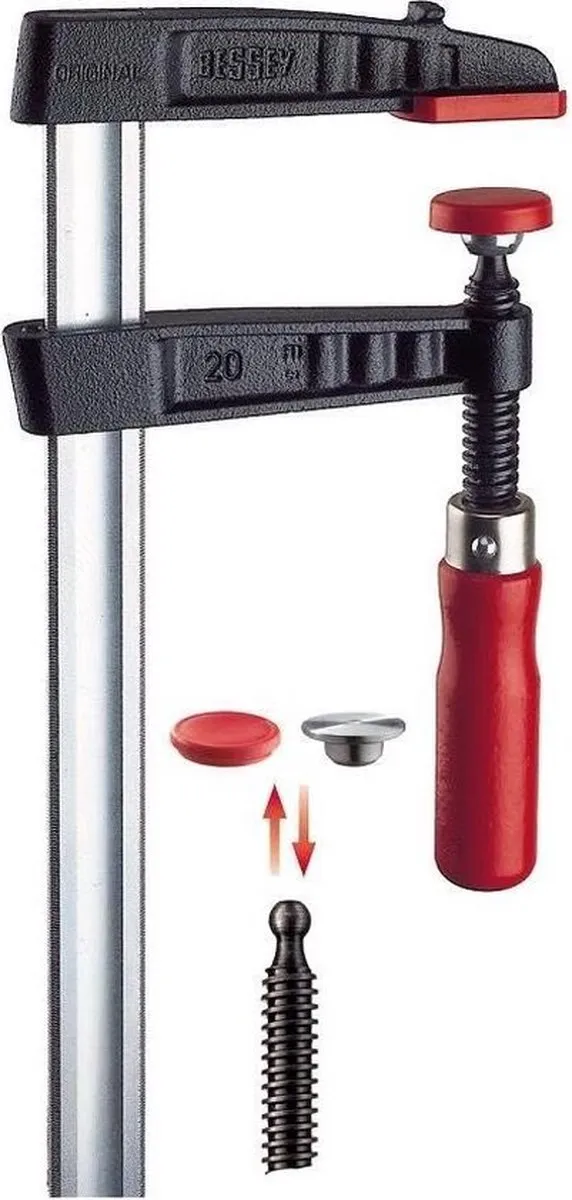 Bessey TG12 Lijmtang 120/60mm - Transparant