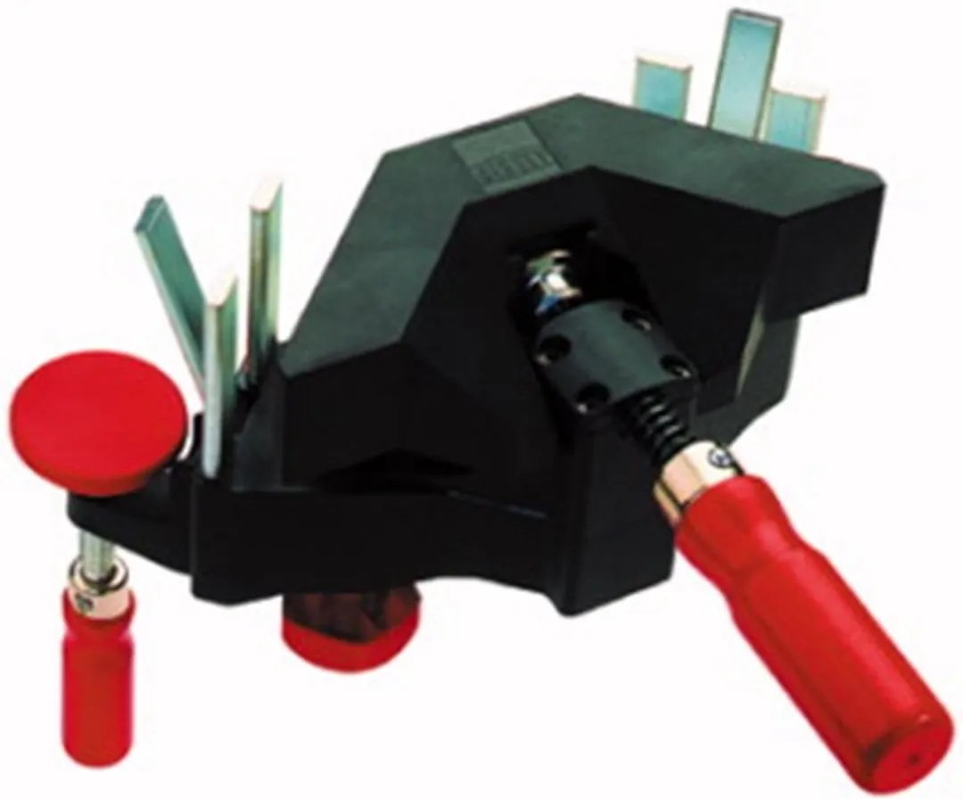 Bessey WTR Hoek-/Kozijnuitlijnklem - Zwart/Rood