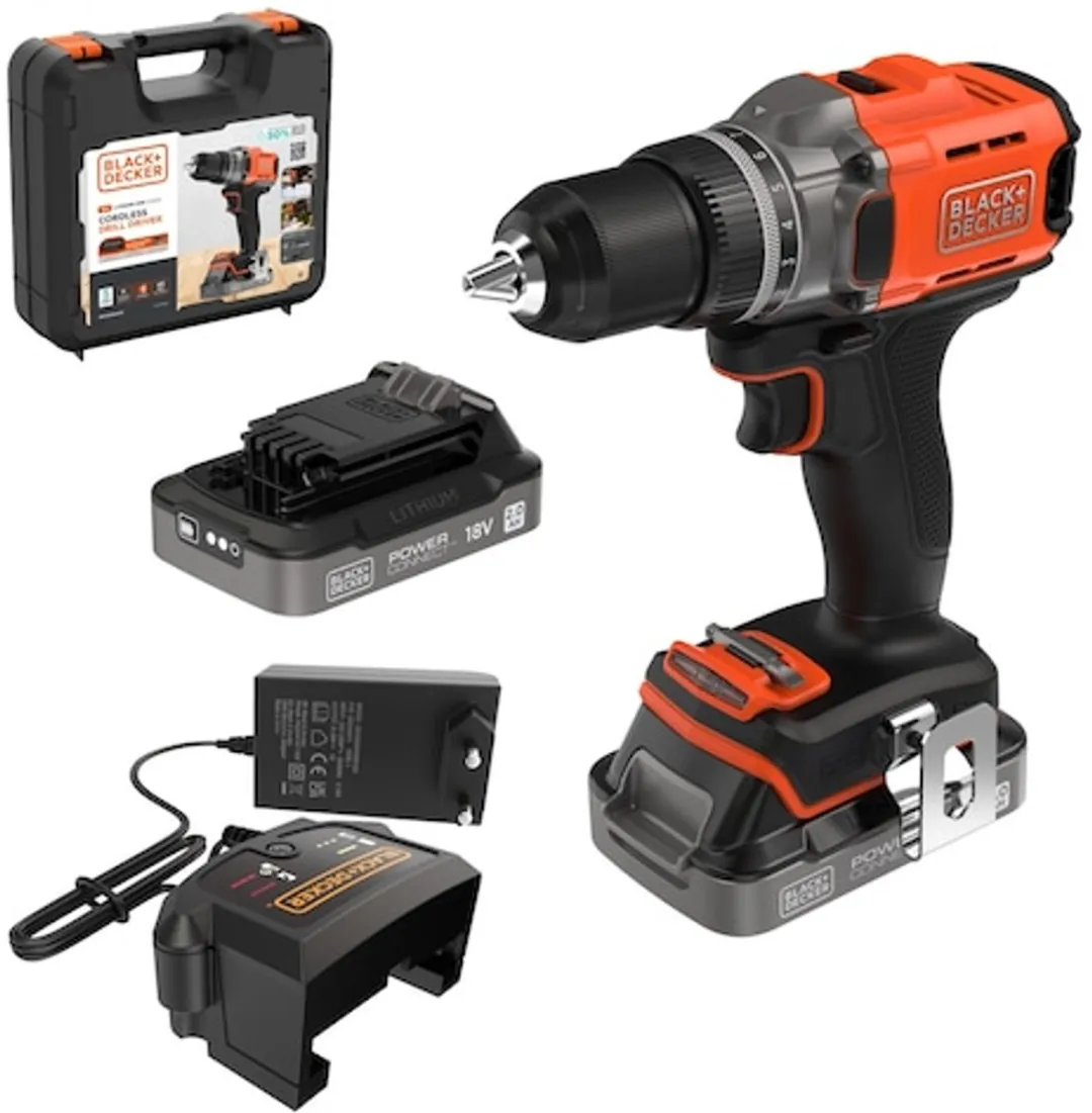 BLACK+DECKER BCD382D2XK-QW Accu-boorschroevendraaier 18V