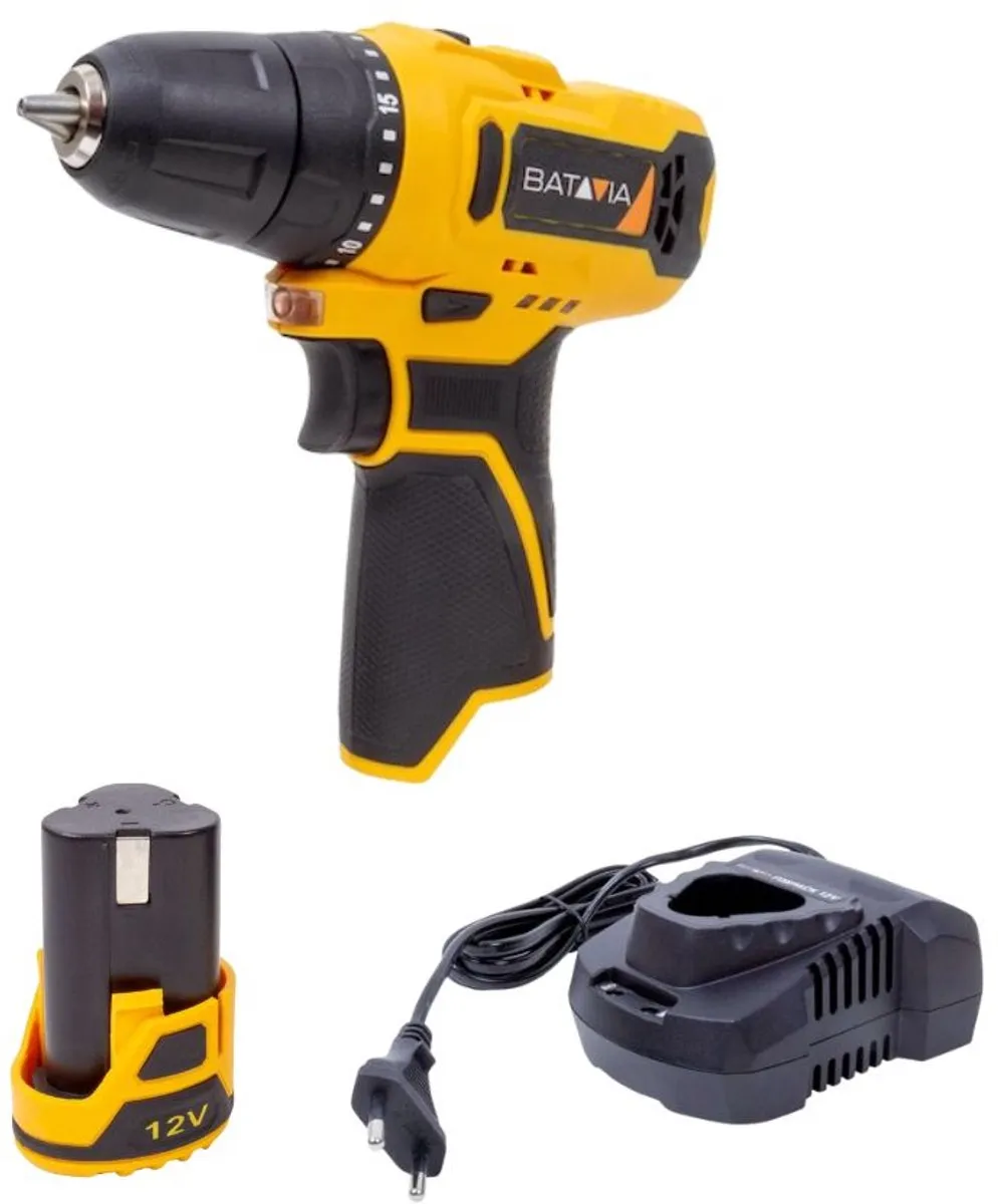 Batavia Accu 12V Accuboormachine 7064213 - 28Nm - 2 Versnellingen