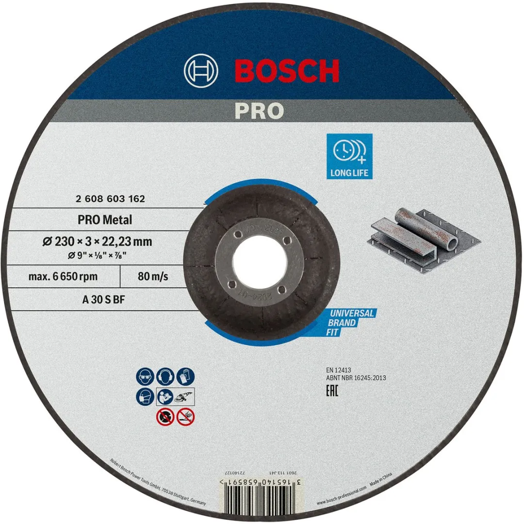 Bosch Professional Doorslijpschijf A 30 S BF 230mm Metaal - 22,23mm As - afbeelding 6 van 6