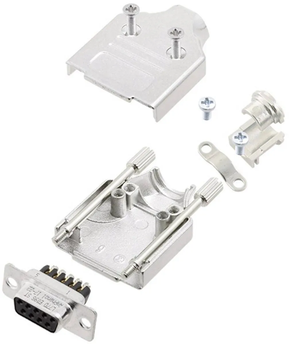 Amphenol L17MHDM09+L77DE09SST D-sub 9-polig Vrouwelijk Connector-set