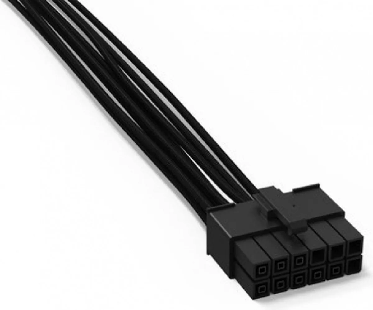 be quiet! Stroomkabel 0.6m BC072 - Zwart