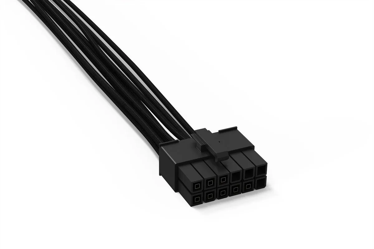 be quiet! Stroomkabel 0.6m BC072 - Zwart