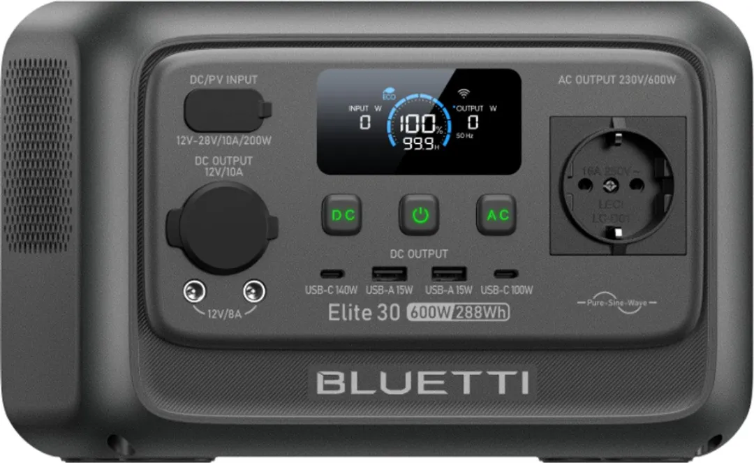 Bluetti Elite 30 V2 Powerstation 600W - UPS Backup - afbeelding 6 van 6