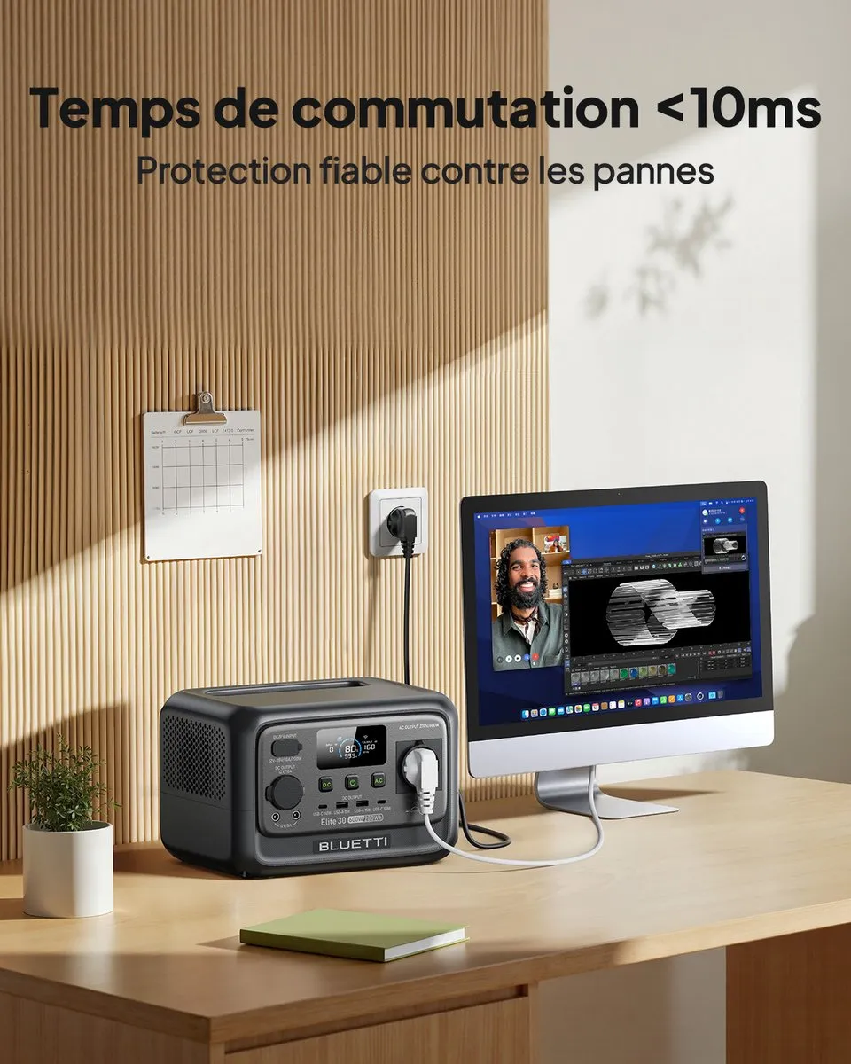 Bluetti Elite 30 V2 Powerstation 600W - UPS Backup
