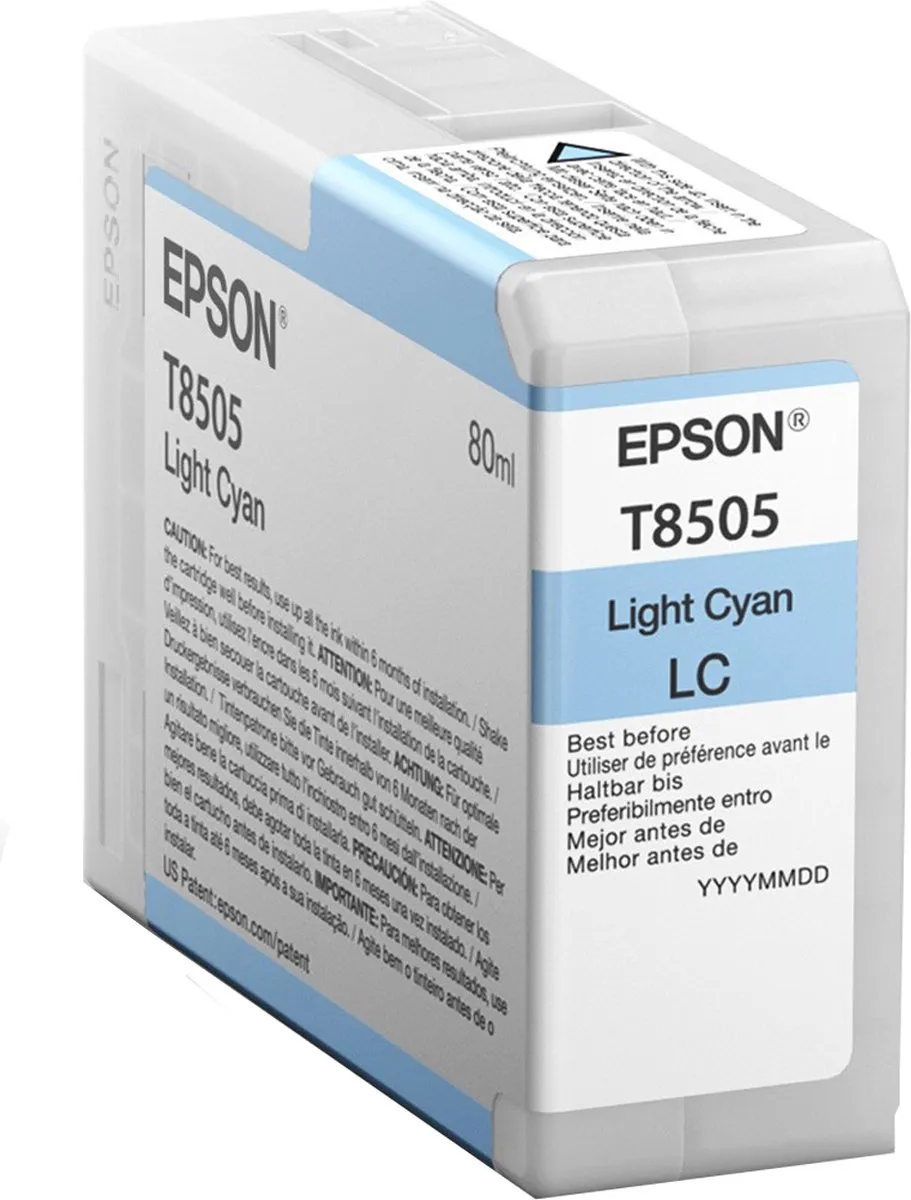 Epson T8505 Licht Cyaan Inktcartridge - 80ml