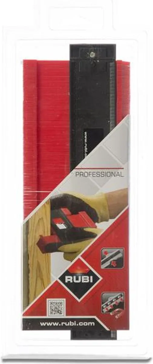 Rubi Contour Aftekenhaak 70925 - Zwart/Rood