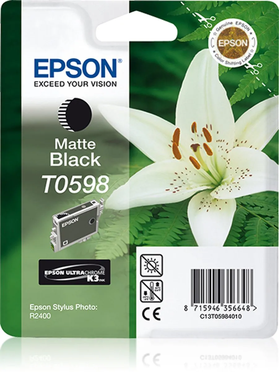Epson T0598 Inktcartridge Mat Zwart - 520 Pagina's