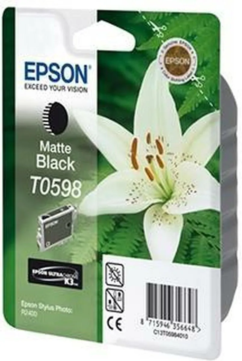 Epson T0598 Inktcartridge Mat Zwart