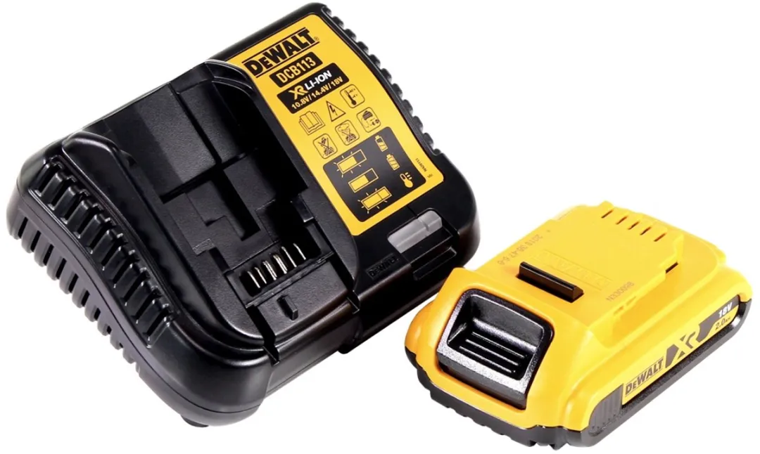 DeWalt DCL077 D1 Draadloze LED-werklamp 12/18V 2000lm IP54 - Geel/Zwart