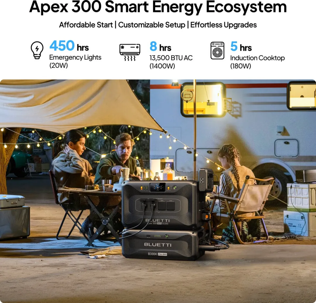Bluetti Apex 300 Zonnegenerator 2764Wh - 3840W Modulair Systeem - afbeelding 6 van 6