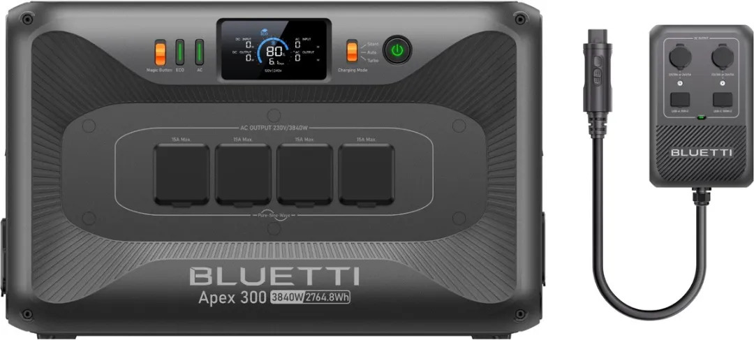 Bluetti Apex 300 Zonnegenerator 2764Wh - 3840W Modulair Systeem