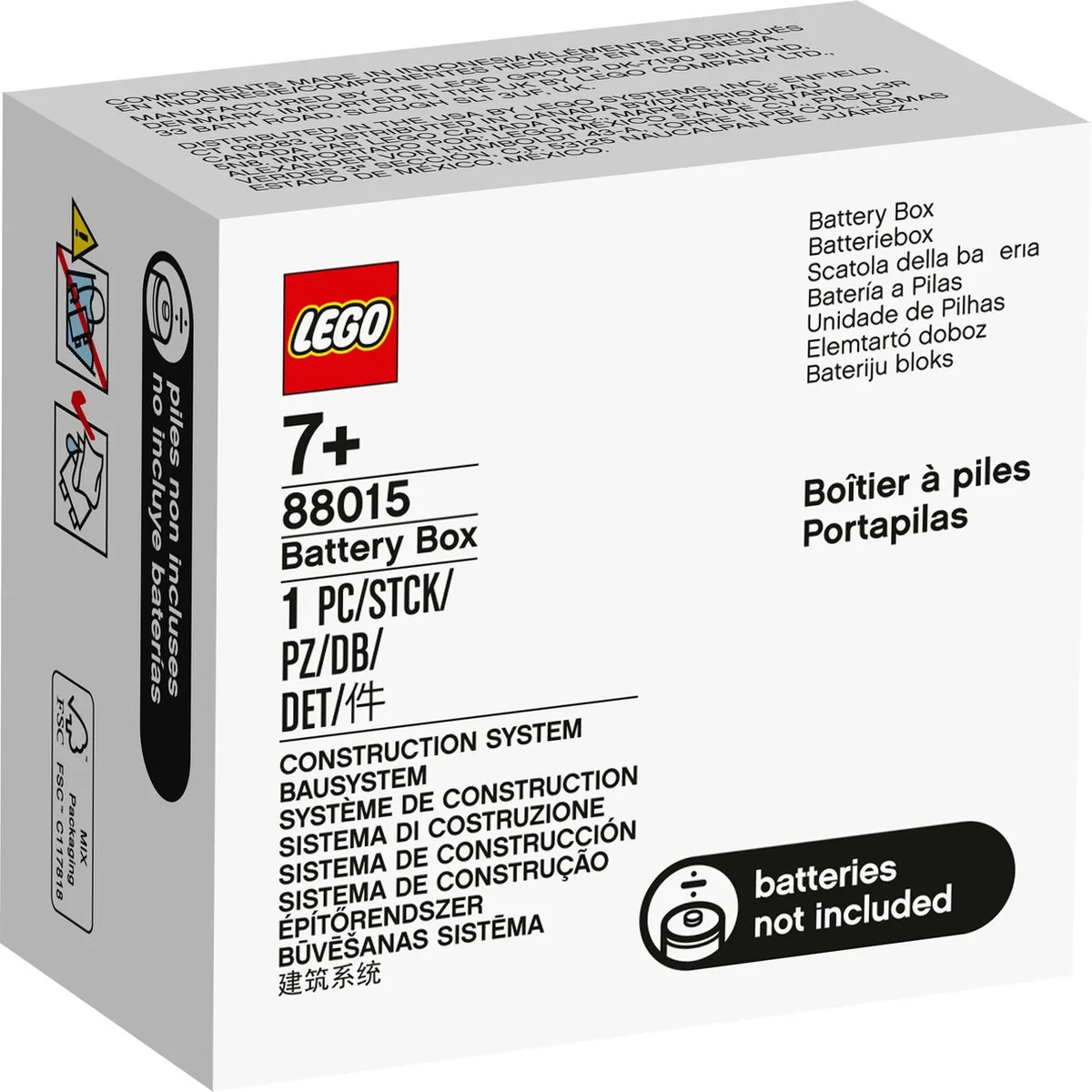 LEGO Batterijhouder 6x AA - Meerkleurig