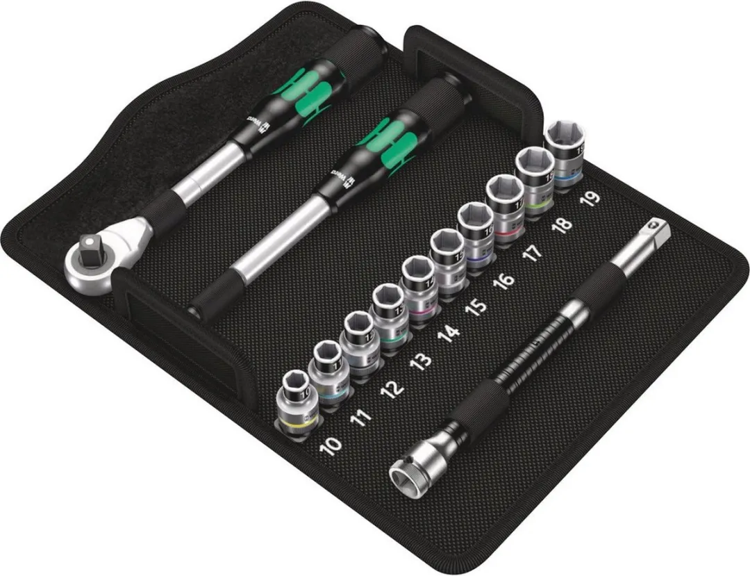 Wera 8006 SC Dopsleutelset 13-delig - 1/2" - Metrisch