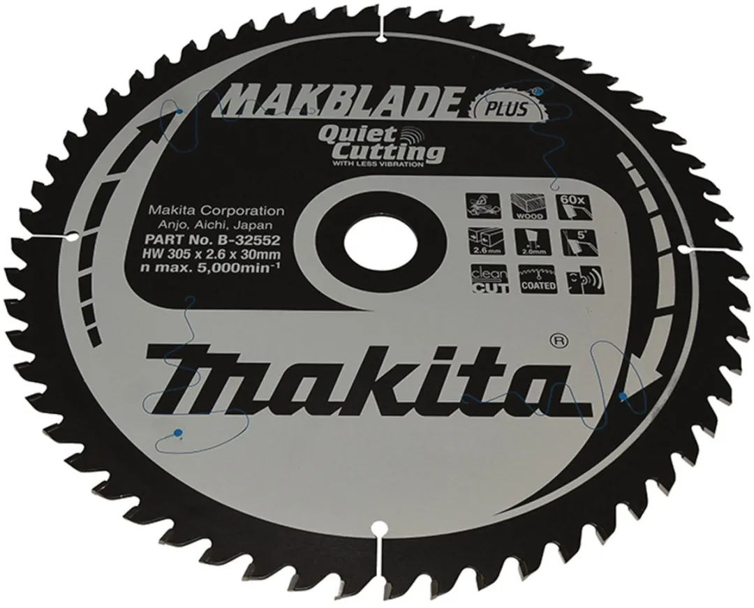 Makita MAKBLADE+ Zaagblad B-32552 305x30x60T