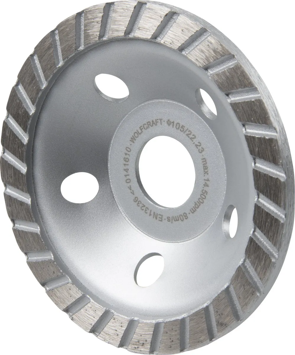 Wolfcraft Komschijf 105mm Diamant Haakse Slijper 8387000