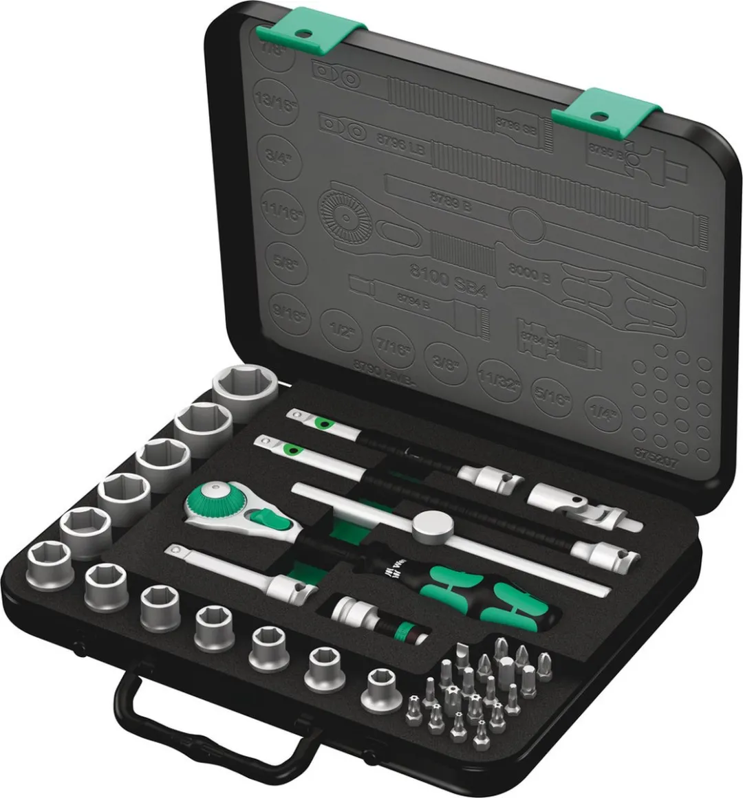 Wera 8100 SB 4 Zyklop Speed-Ratelset 3/8"