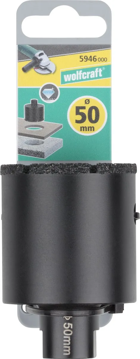 Wolfcraft Diamantboor 50mm - voor Haakse Slijper
