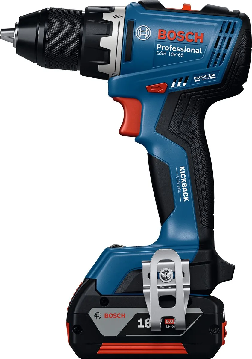 Bosch Professional 4-Toolkit 18V - Boorhamer GBH 18V-26, Boormachine GSR 18V-65, Slijper GWS 18V-11, Slagmoersleutel GDX 18V-285 - 3x 5.0/5.5Ah