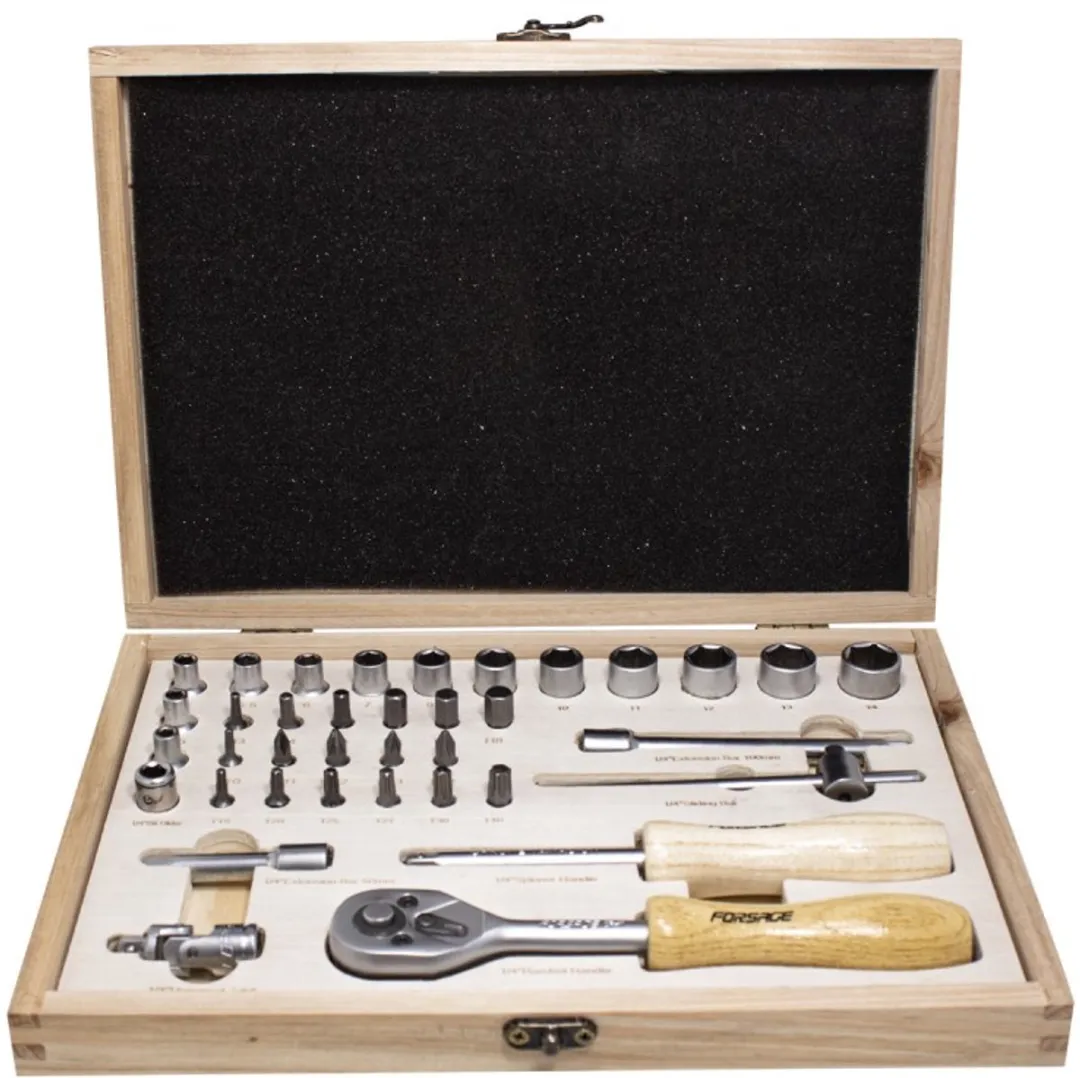 Forsage 38-delige 1/4" Gereedschapsset - Stalen behuizing - afbeelding 6 van 6